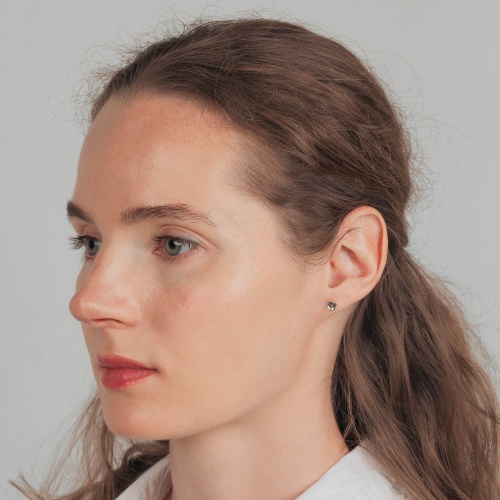 Пусеты Fiore Luna  Grey, SWE2127/1 GRE S фото 2